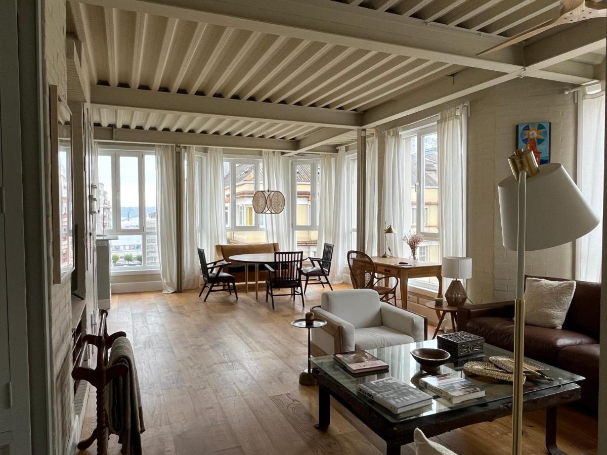 Espectacular Apartamento En El Centro De La Ciudad A Coruña Exterior foto